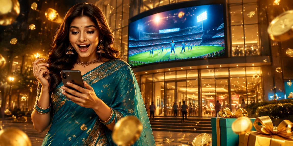Indian player enjoying casino games on mobile during evening